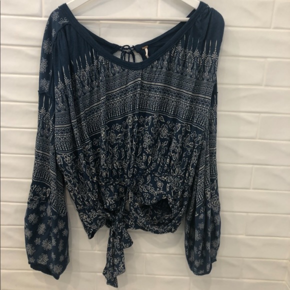 Free People Weekend Warrior print top - Picture 5 of 8